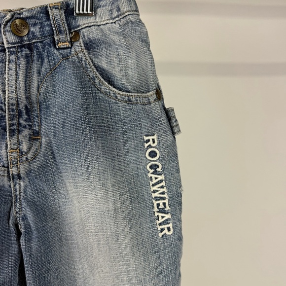 Y2K Rocawear Boys Denim  Baggy Streetwear Jeans Size 18M - Picture 3 of 10